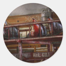 Fireman - Ladder Company 1 Round Sticker