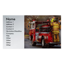 Fireman - Metuchen Fire Department Business Card