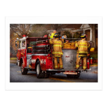 Fireman - Metuchen Fire Department Post Card