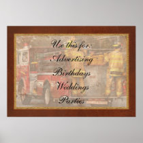 Fireman - Metuchen Fire Department Print