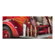 Fireman - Ready for a fire Customized Rack Card