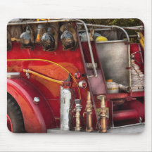 Fireman - Ready for a fire Mousepad