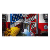Fireman - Red Hot Custom Photo Card