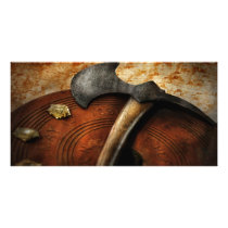 Fireman - The fire axe Photo Card Template
