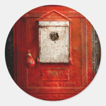 Fireman - The fire box Round Sticker