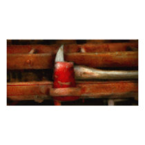 Fireman - The Fireman's Axe Photo Greeting Card