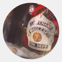 Fireman - The Lieutenants cap Sticker