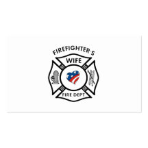 Fireman Wives USA Business Card