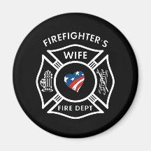 Fireman Wives USA Fridge Magnet