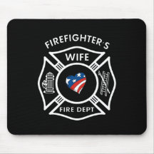 Fireman Wives USA Mousepad
