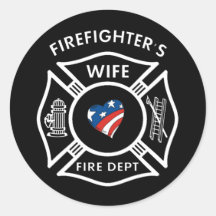 Fireman Wives USA Stickers