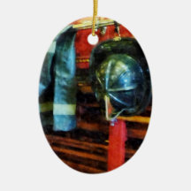 Fireman's Helmet and Jacket Ornament