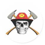 Fireman's Skull stickers