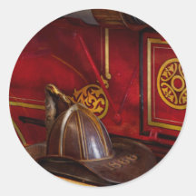 Firemen - An elegant job Round Sticker