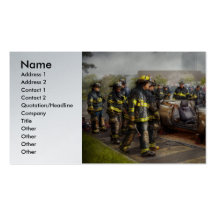 Firemen - The fire demonstration Business Card