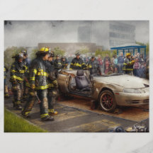 Firemen - The fire demonstration Full Color Flyer