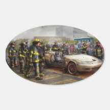 Firemen - The fire demonstration Stickers