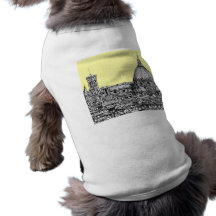 Firenze in canary yellow doggie shirt