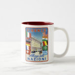 Firenze Nazioni Travel Poster Mug