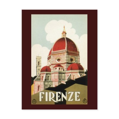 Firenze Post Cards by vintage_poster