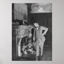 Fireplace - 1st Class Smoke Room on SS Olympic