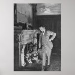 Fireplace - 1st Class Smoke Room on SS Olympic Posters