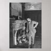 Fireplace - 1st Class Smoke Room on SS Olympic Posters