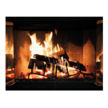Fireplace Postcard