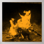 Fireplace Poster