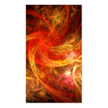 Firestorm Abstract Art Business Card