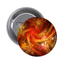 Firestorm Abstract Art Button (round)