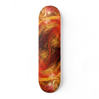 Firestorm Abstract Art Skateboard by OniArts