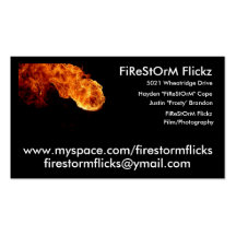 FiReStOrM Flickz Business Cards