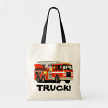 Firetruck tote bag