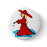 Firewoman Pinback Button