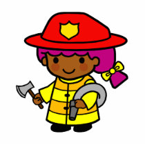 Firewoman Photo Cut Out