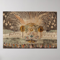Firework Display in the Place Louis XV Posters