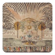 Firework Display in the Place Louis XV Square Sticker