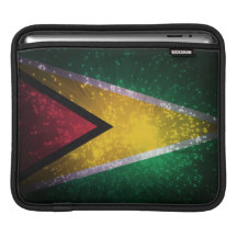 Firework; Guyana Flag Sleeve For iPads