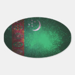 Firework; Turkmenistan Flag stickers