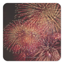 Fireworks 3 square sticker