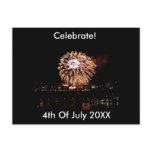 Fireworks 4th July Postcard