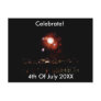 Fireworks 4th July Postcard