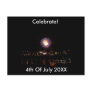 Fireworks 4th July Postcard