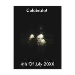 Fireworks 4th July Postcard