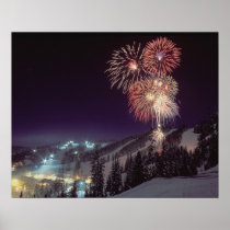 Fireworks at Big Mountain Resort in Whitefish,