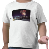 Fireworks at Big Mountain Resort in Whitefish, T-shirts