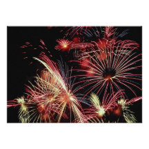 Fireworks, Canada Day Personalized Invite
