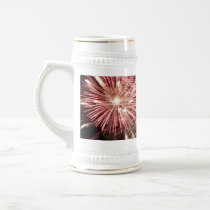 Fireworks Couple Kissing Silhouette Mug