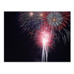 Fireworks Diego Bay On The Fourth Of July Postcard